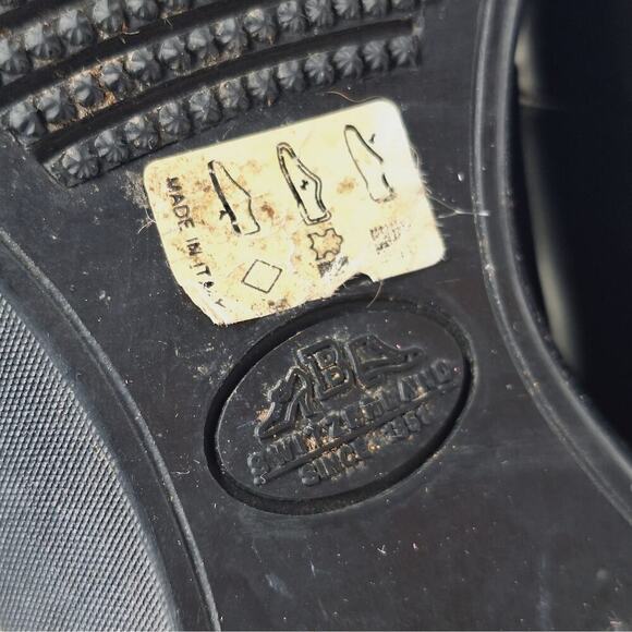 Bally Sock Boots Rare Leather Square Toe Men's 7 Women's 9 Italy Goth Industrial - Picture 11 of 16